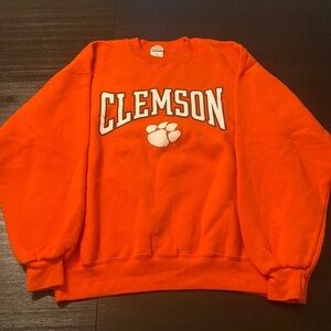 M.J. Soffee Women’s Orange Clemson Sweatshirt Size XL
